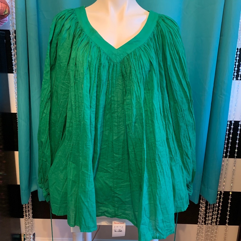 Ashley Stewart Pleated blouse